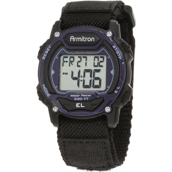 Digital Chronograph Nylon Strap Watch, 45-7004 - Picture 1 of 5